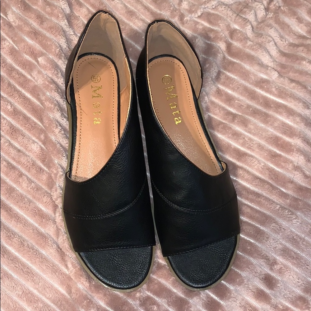 Mata Slip On Open Toed Booties